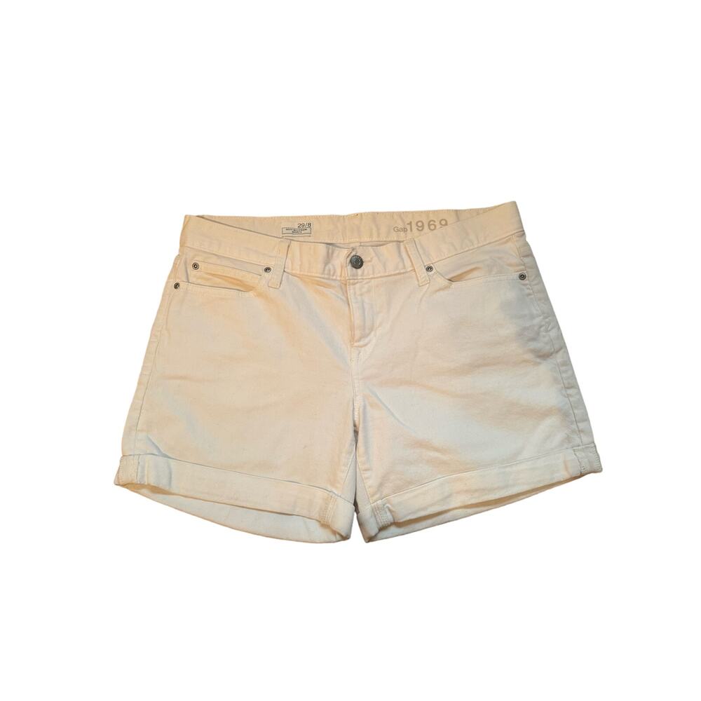 GAP White Sexy Boyfriend Jean Shorts Size 29 or 8